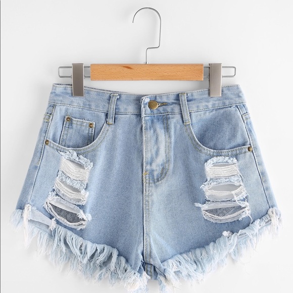 Pants - ✅☀️Distressed Fray Hem Denim Jeans Shorts☀️✅